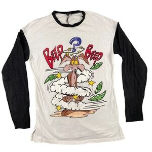 Dolls Kill X Looney Tunes Shirt Sz Medium Oversized Tee Wile E. Coyote Excellent